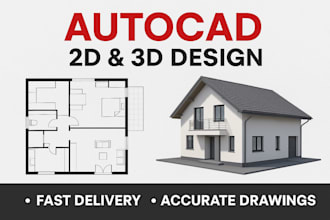 create professional 2d and 3d autocad drawings