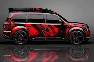 design car wrap and vector wrap, any vehicle wrap