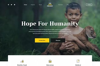 design a nonprofit website, charity, ngo, 501c3 website, donation on wordpress