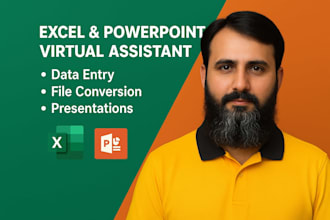 handle your data entry and powerpoint presentation task