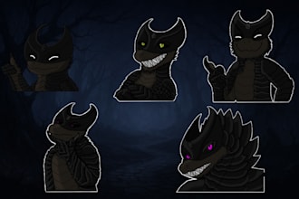 l will draw furry stickers for telegram and discord