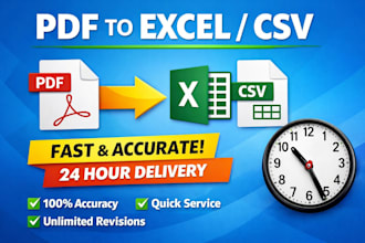 convert bank statement PDF to excel or CSV accurately and fast