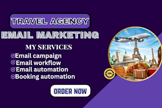 do travel agency email campaign and abandoned booking automation
