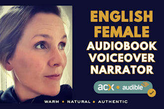be your american female audiobook narrator for acx