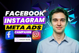 manage the meta ads and facebook advertising with instagram ads ugc ads design