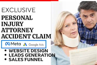generate personal injury, accident car accident lawyer, attorneylead and website