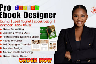 design lead magnet, ebook, journal, workbook, fillable PDF, canva ebook design