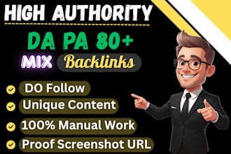 build high authority contextual mix of SEO backlinks