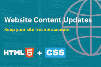 do website maintenance and update content