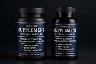 do supplement label, bottle label design