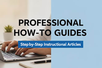 write a professional step by step how to guide