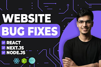 fix bugs or errors in your react, next js, HTML, CSS, or javascript website