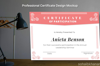 design professional print ready certificates, awards and diplomas