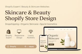 skincare shopify store, skincare shopify dropshipping, skincare beauty shopify