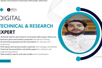 write technical reports, white papers, and business proposals