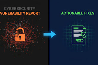 deliver a cybersecurity vulnerability report with actionable fixes