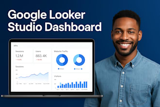create professional google looker studio dashboards for ga4, gsc, sheets and ads