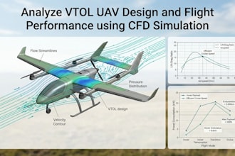 analyze vtol uav design and flight performance using cfd simulation