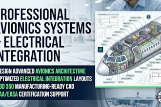 design professional avionics systems and electrical integration layouts