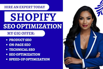 do shopify store optimization, product seo, and speed up your store