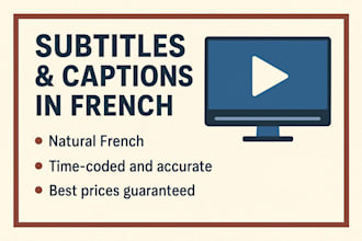 add accurate french subtitles to your videos