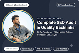 do a complete SEO audit fix on page errors and build high quality backlinks