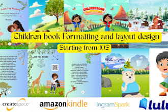 do children book formatting and design KDP book layout and interior design