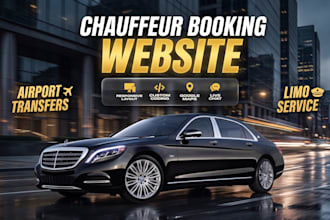 design taxi, chauffeur, and limousine booking website
