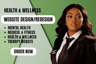 design mental health and wellness medical website