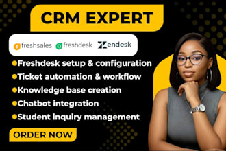setup freshdesk freshsales zendesk automation crm for schools education business