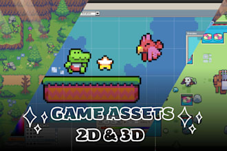 do game assets 2d or 3d low poly
