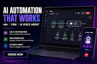 claw n8n ai automation crm workflow ai voice agent
