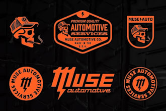 design a badass vintage automotive, car or garage logo