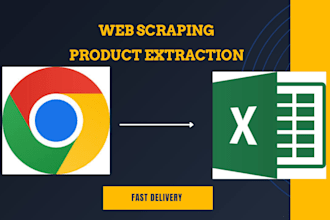 extract data from websites, products, or listings into excel