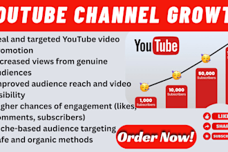 do organic youtube video promotion for channel growth