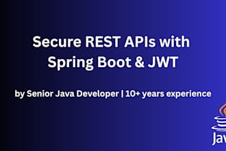 build or fix your spring boot rest API with jwt authentication