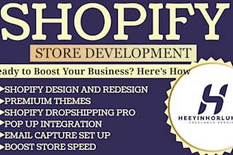 redesign and customize your shopify store
