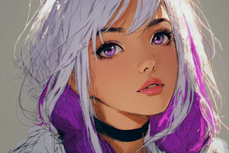 draw a unique anime artwork