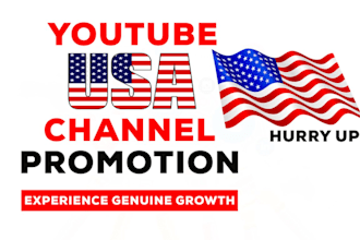 do usa youtube video promotion, USA video channel promotion to active audience
