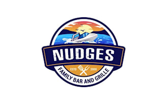 design unique cool bar grille logo