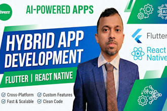 build hybrid mobile app, flutter app developer, ai developer