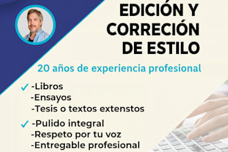 editaré tu libro o ensayo con corrección de estilo