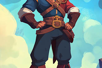 design simple 2d game characters