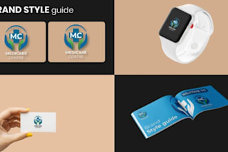 design logo, brand book and brand style guides