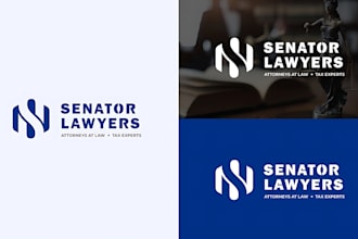 do professional attorney and law firm logo design