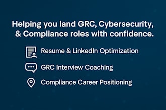 optimize your resume and linkedin to land top grc, cybersecurity, and compliance