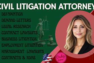 prepare legal documents, lawsuits, motions, complaints, appeals as your lawyer