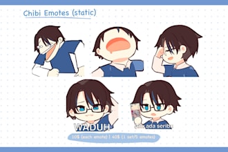 draw emotes, panels, and pngtuber chibi model