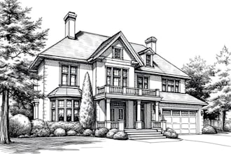 draw an architectural sketch for you