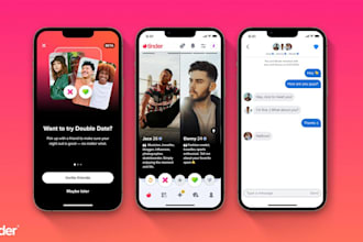 develop dating app, ai match making app, clone tinder or bumble, social chat app